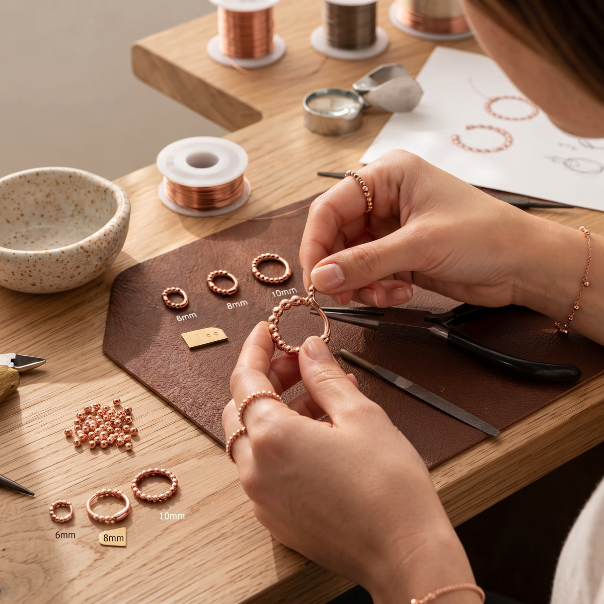 Copper & Spirit Small Copper Earrings
