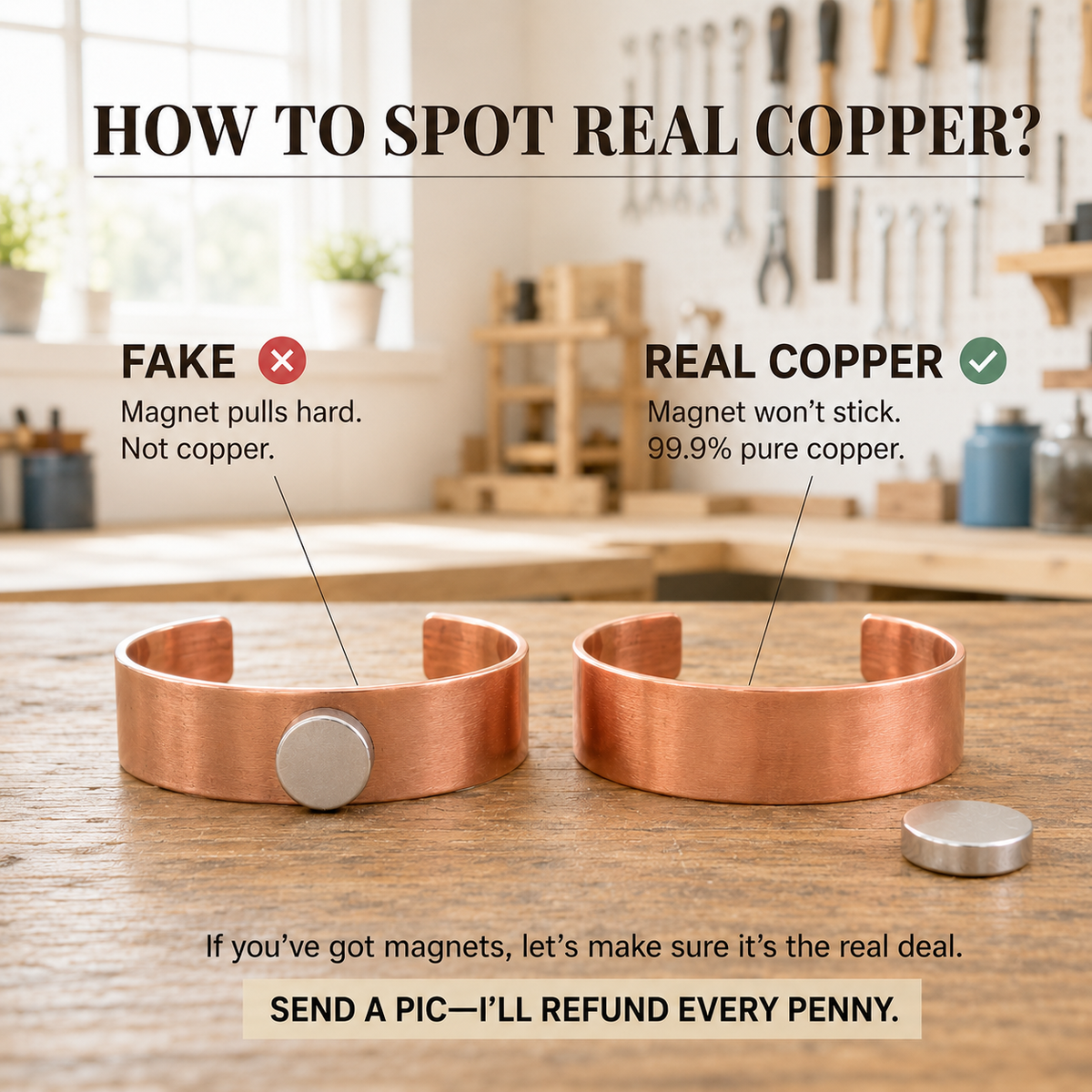 Copper & Spirit Slick Copper Toe Ring