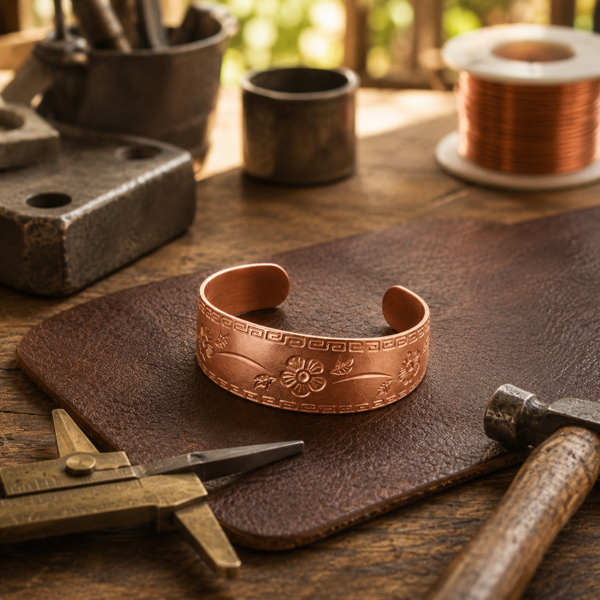 Copper & Spirit Fret Copper Bracelet