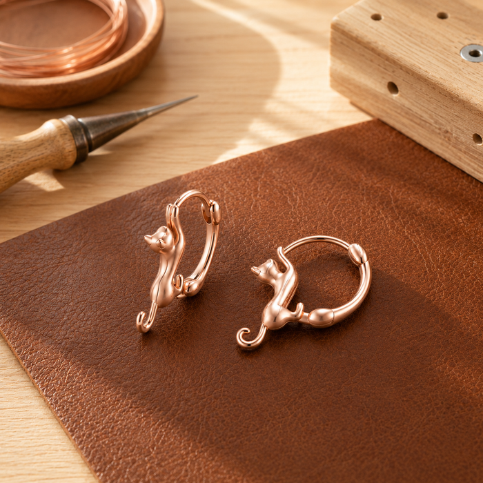 Copper & Spirit Kiln Copper Earrings