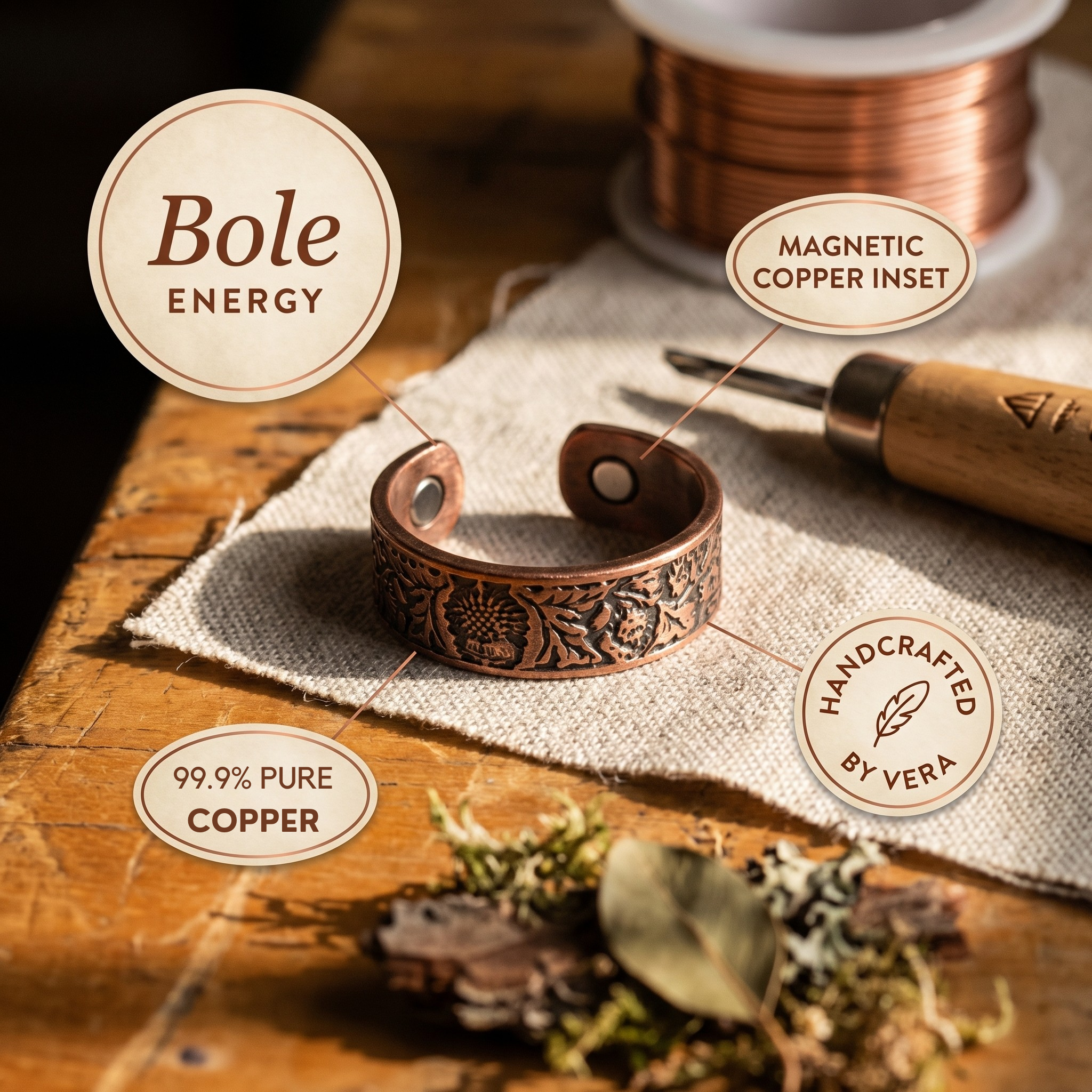 Copper & Spirit Bole Copper Ring