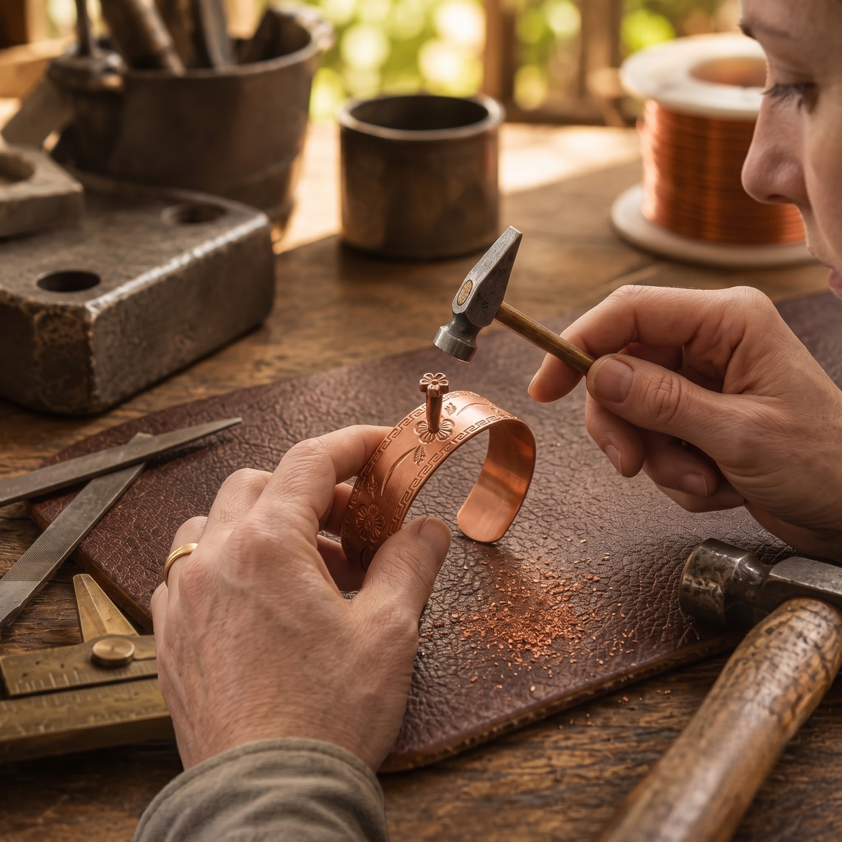 Copper & Spirit Fret Copper Bracelet