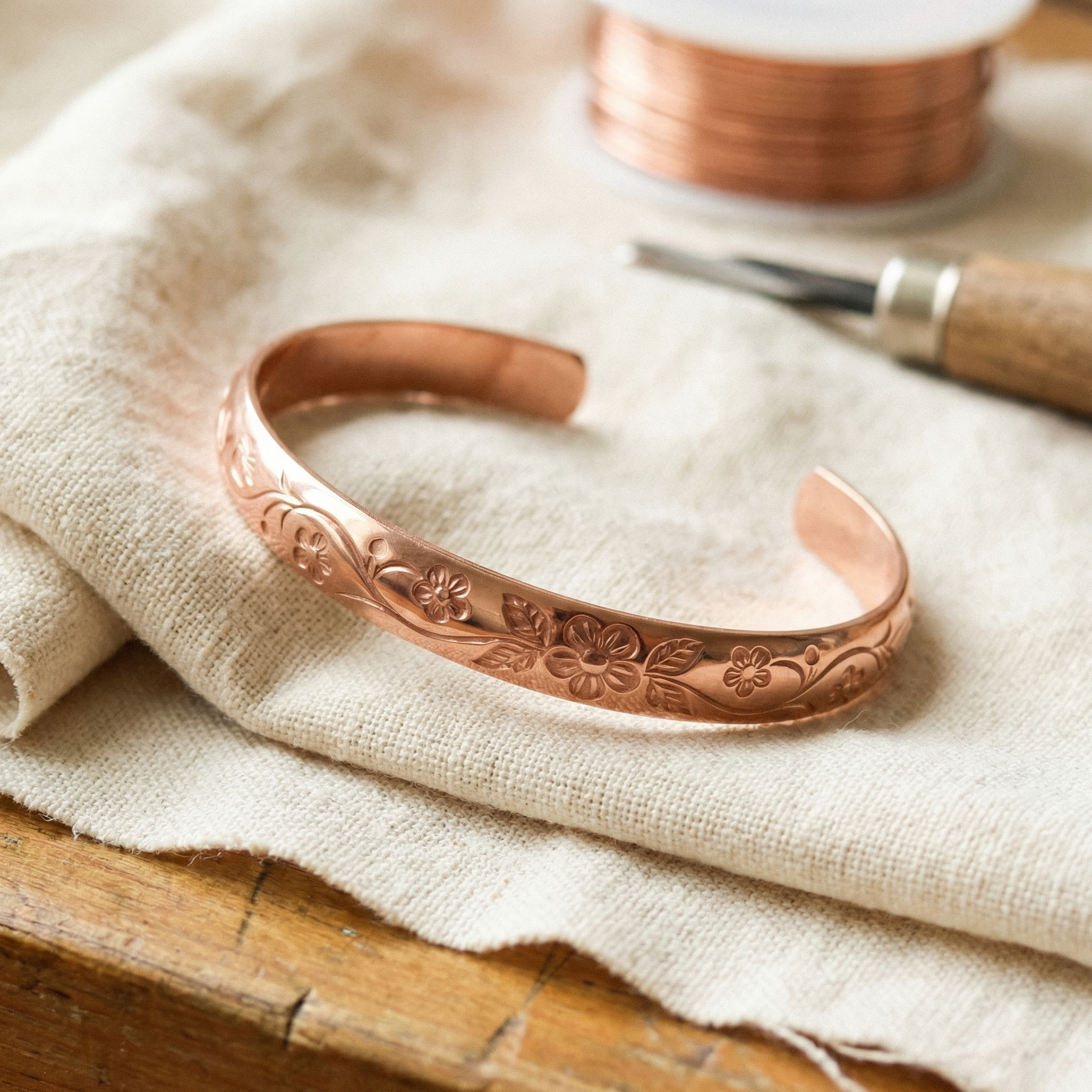 Copper & Spirit Bloom Copper Bracelet