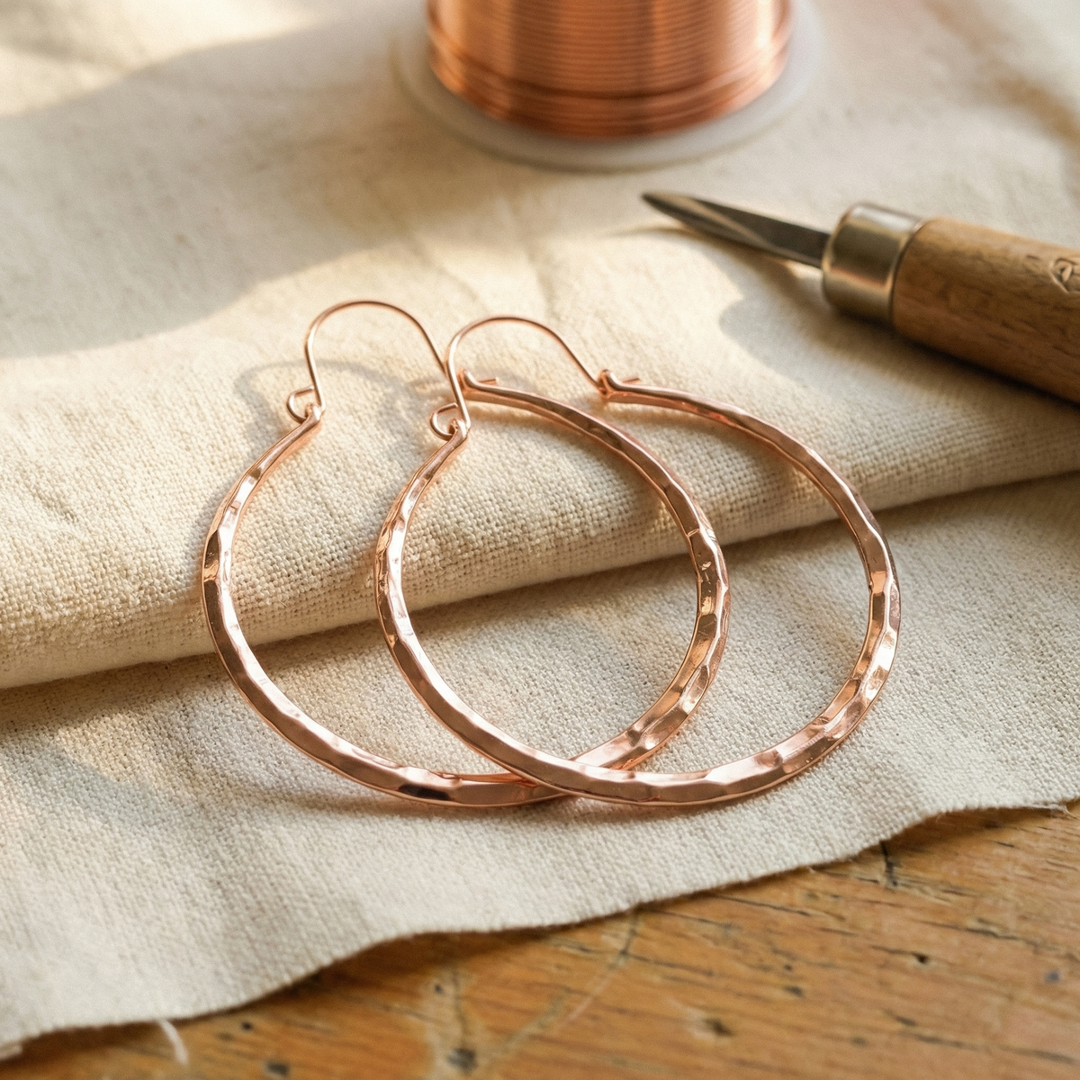 Copper & Spirit Willow Copper Earrings