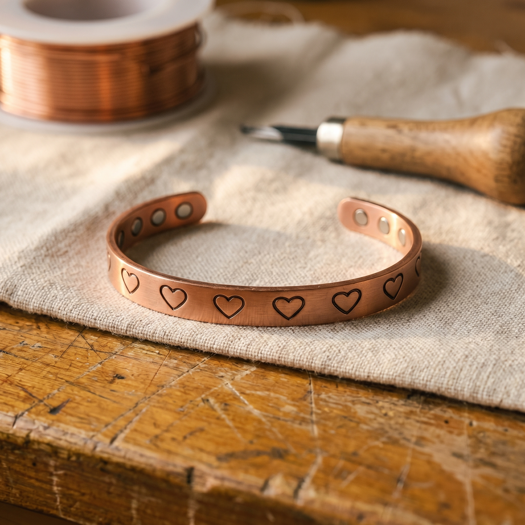 Copper & Spirit Hearth Copper Bracelet