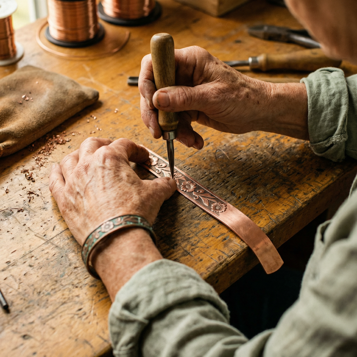 Copper & Spirit Vine Copper Bracelet