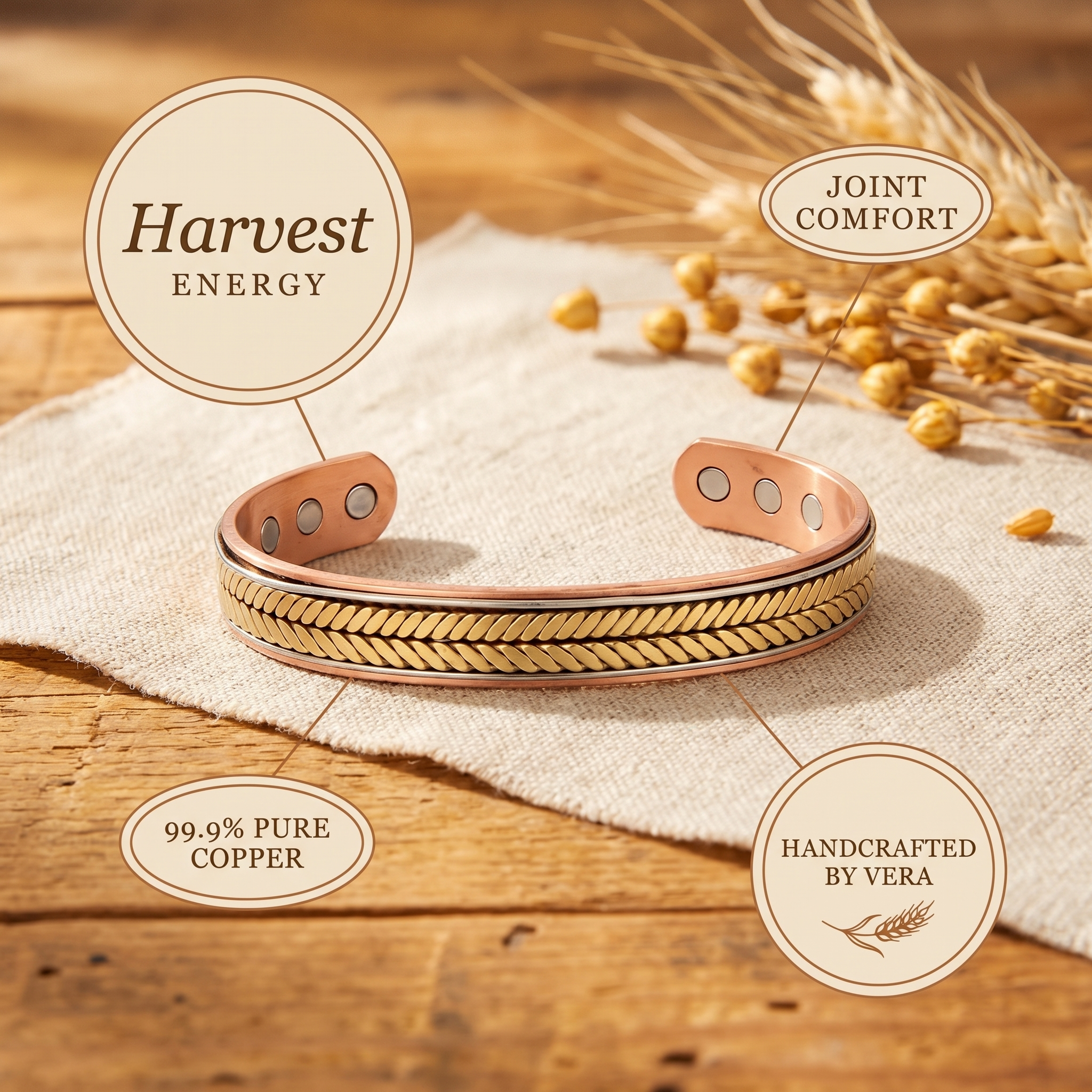 Copper & Spirit Harvest Copper Bracelet