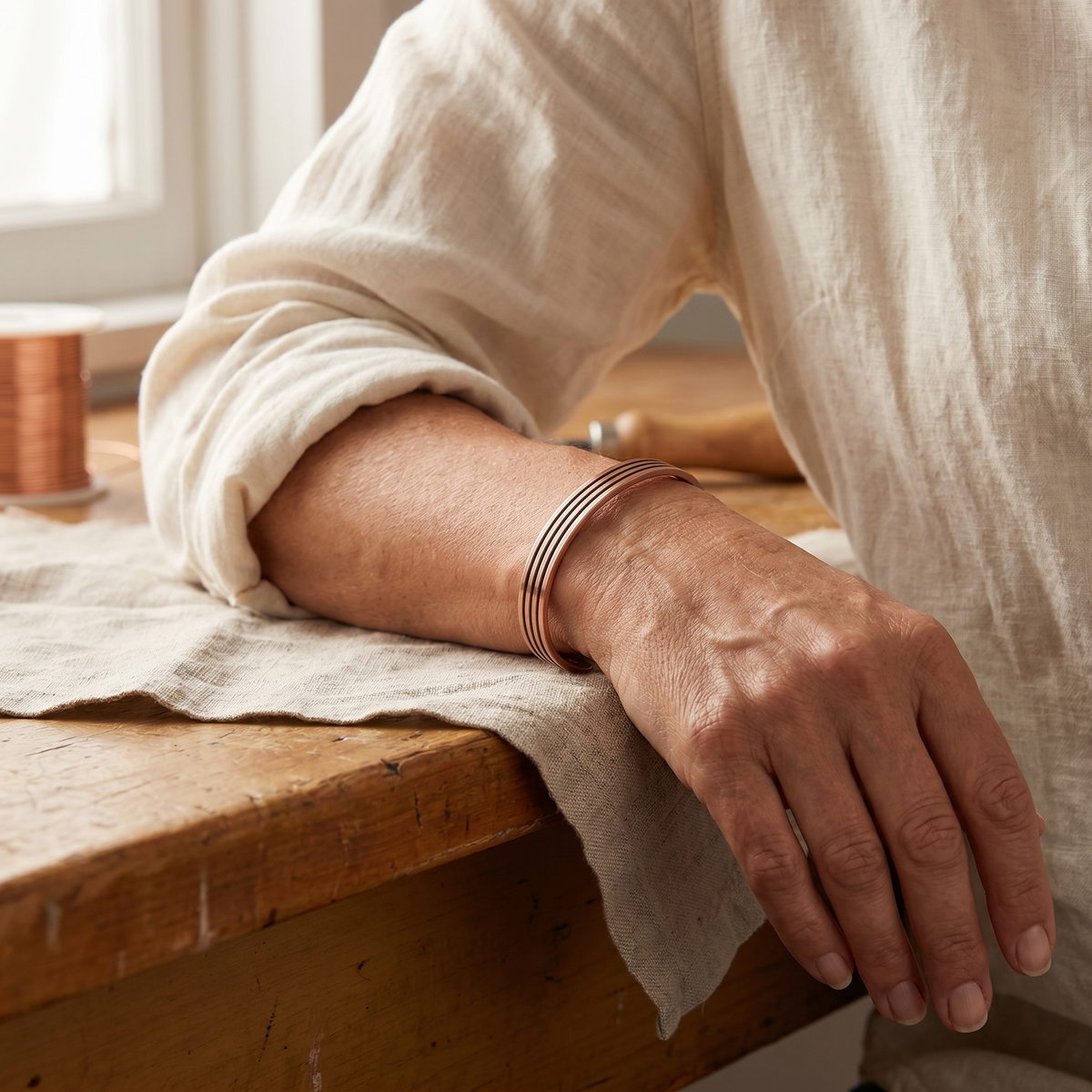 Copper & Spirit Sage Copper Bracelet