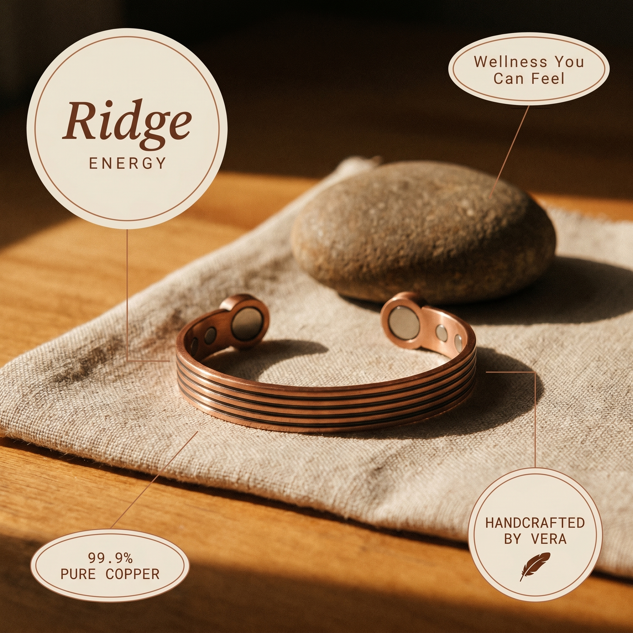 Copper & Spirit Ridge Copper Bracelet