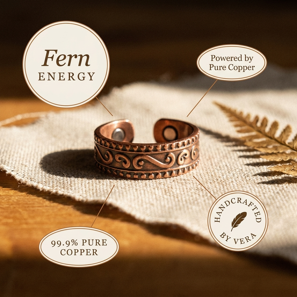 Copper & Spirit Fern Copper Ring