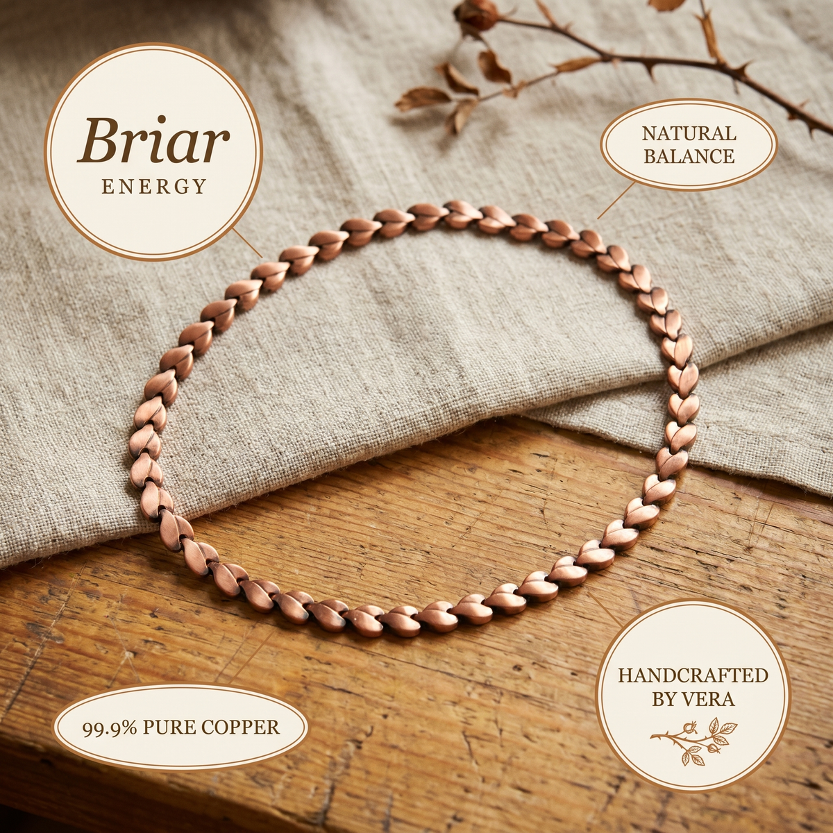 Copper & Spirit Briar Copper Necklace