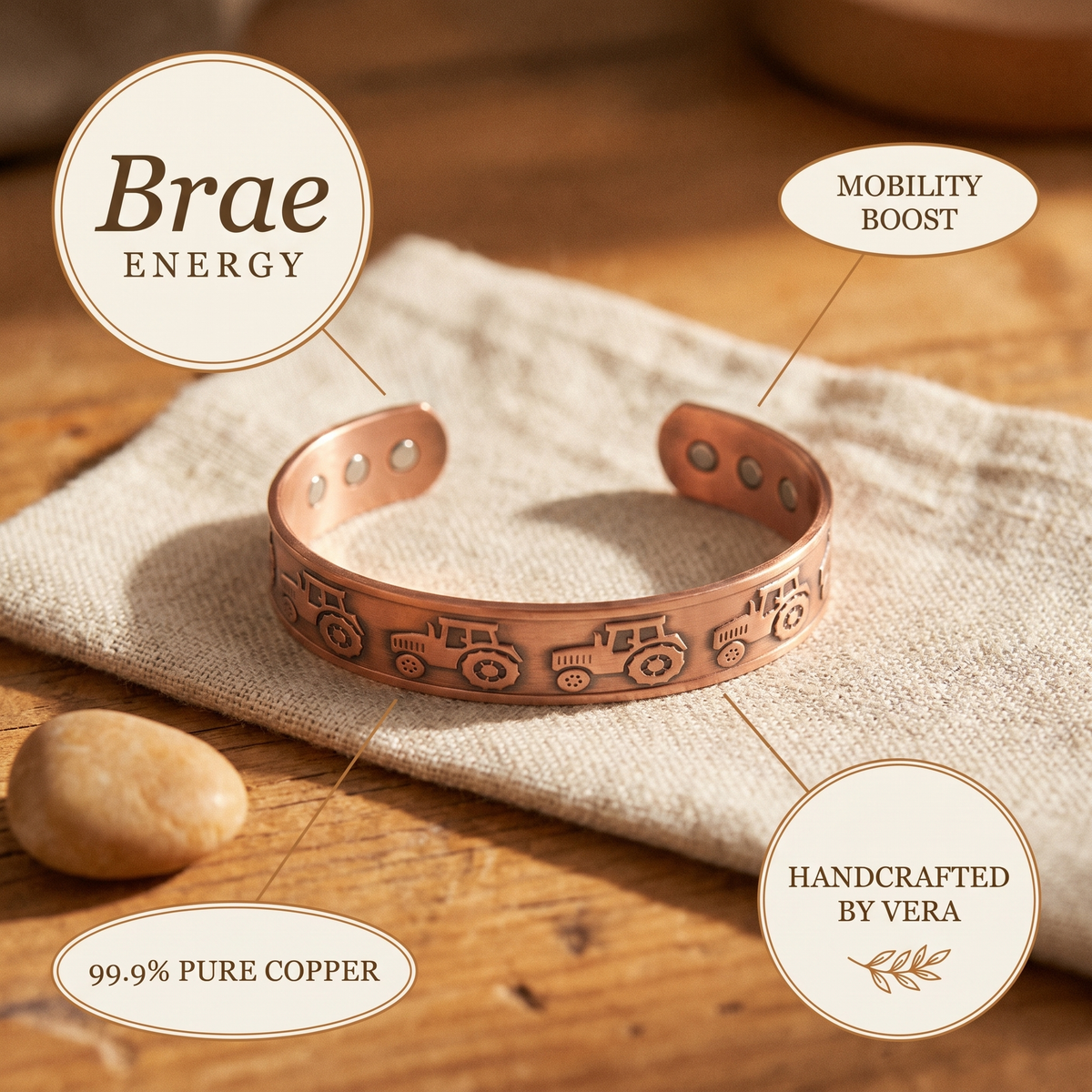 Copper & Spirit Brae Copper Bracelet
