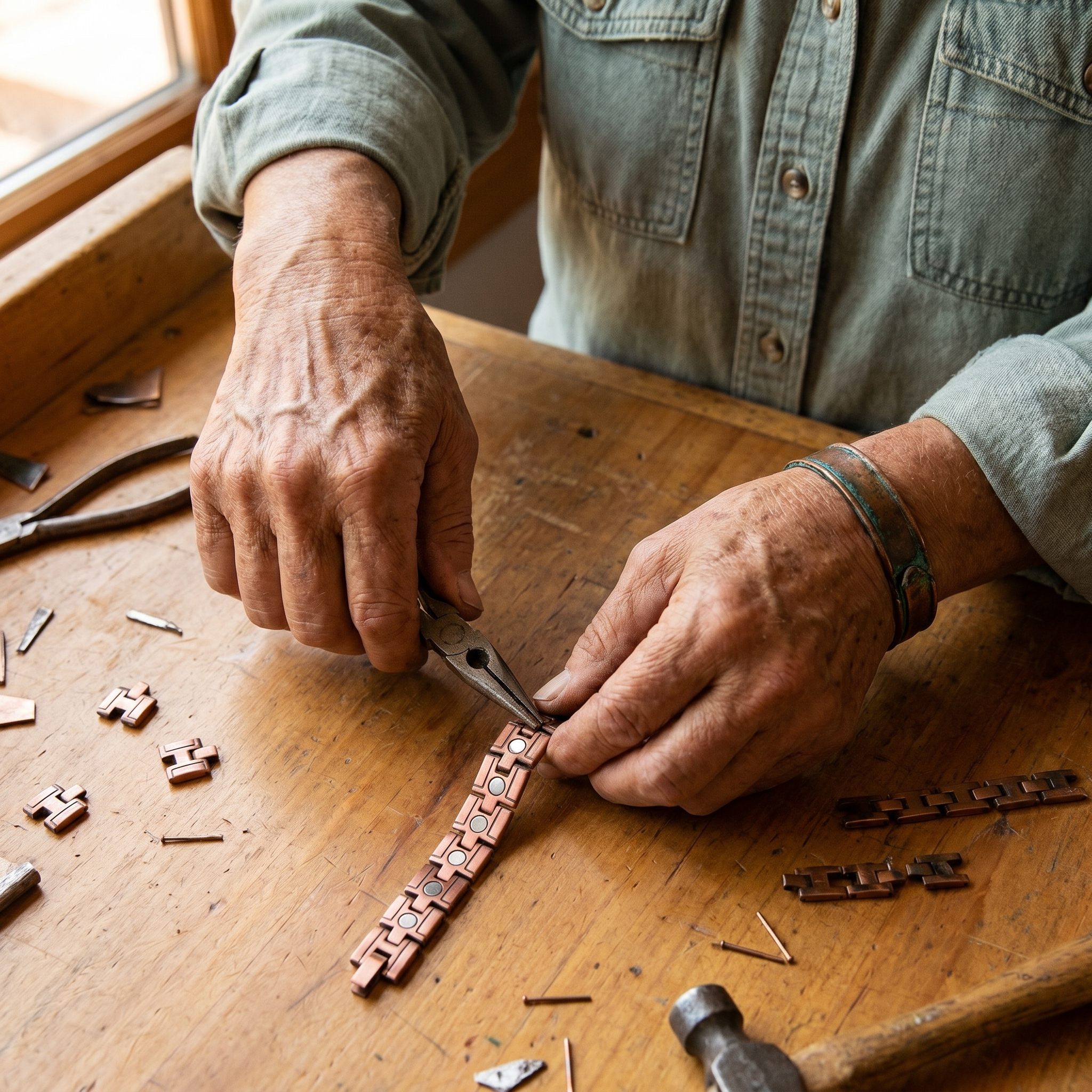 Copper & Spirit Gorse Men's Copper Bracelet