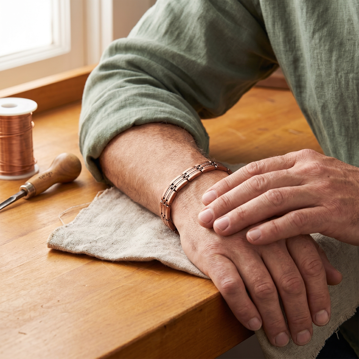 Copper & Spirit Pike Men's Copper Bracelet
