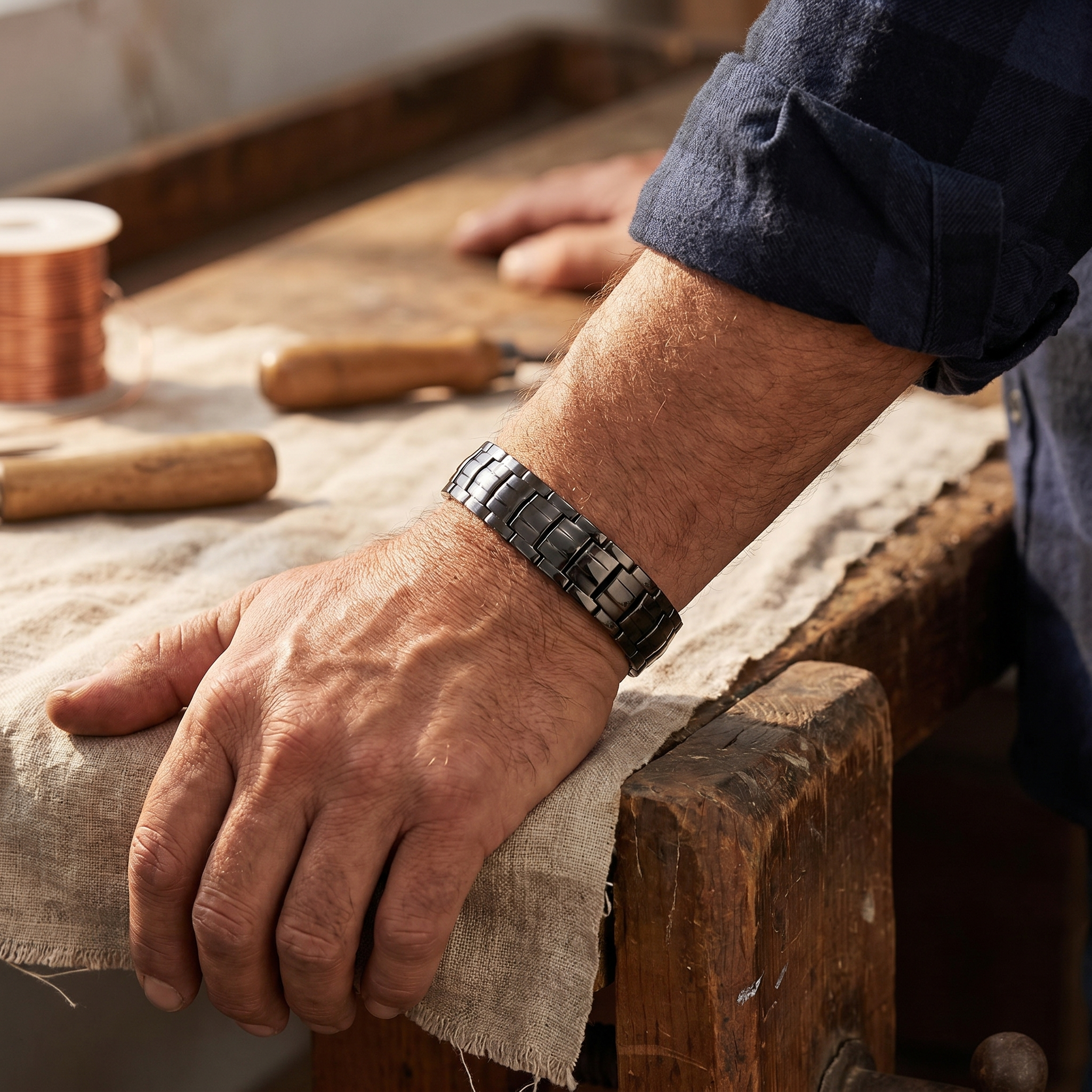 Copper & Spirit Ochre Men's Copper Bracelet