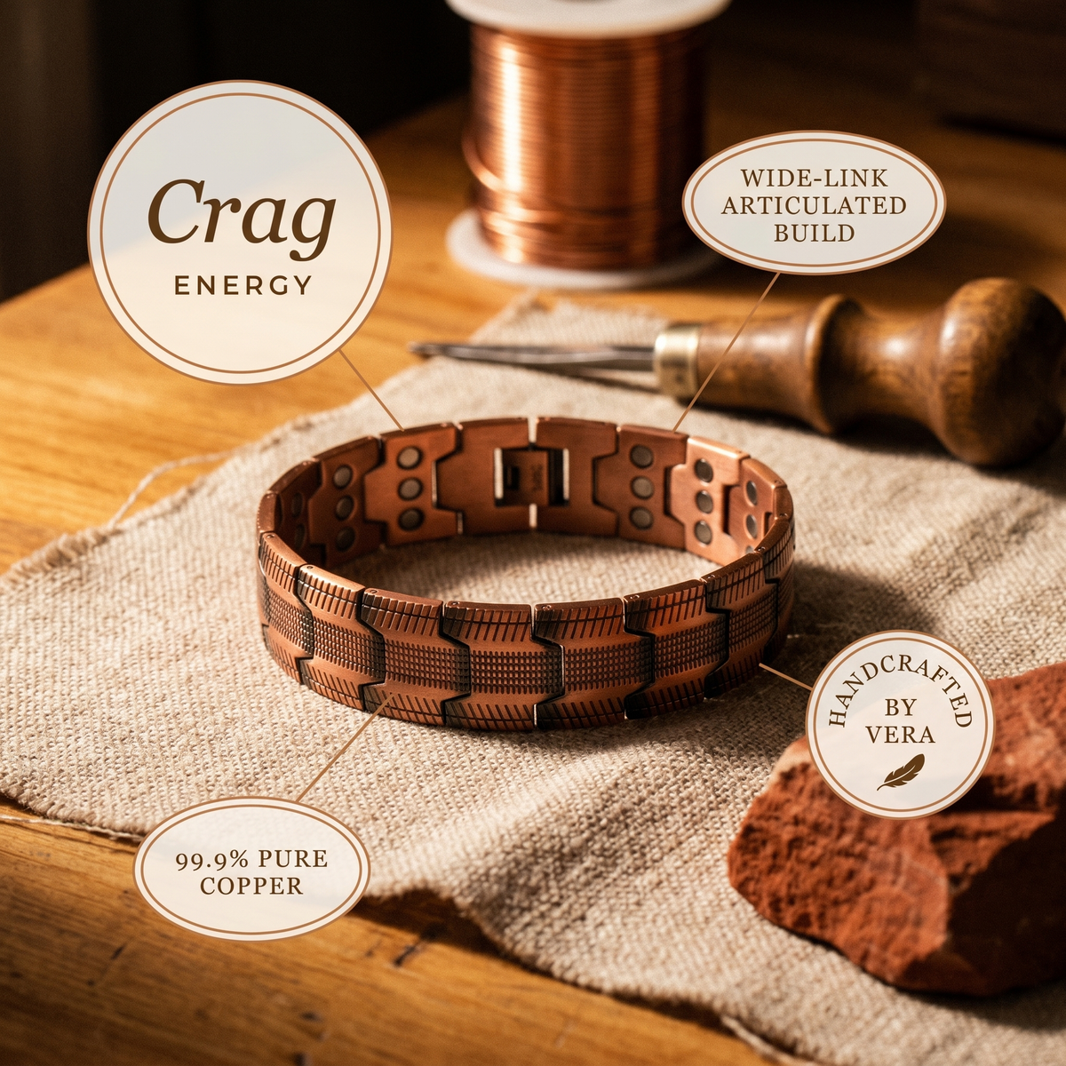 Copper & Spirit Crag Copper Bracelet
