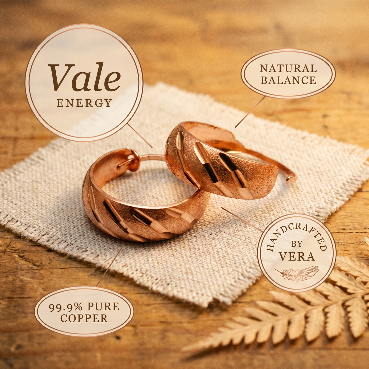 Copper & Spirit Vale Copper Earrings
