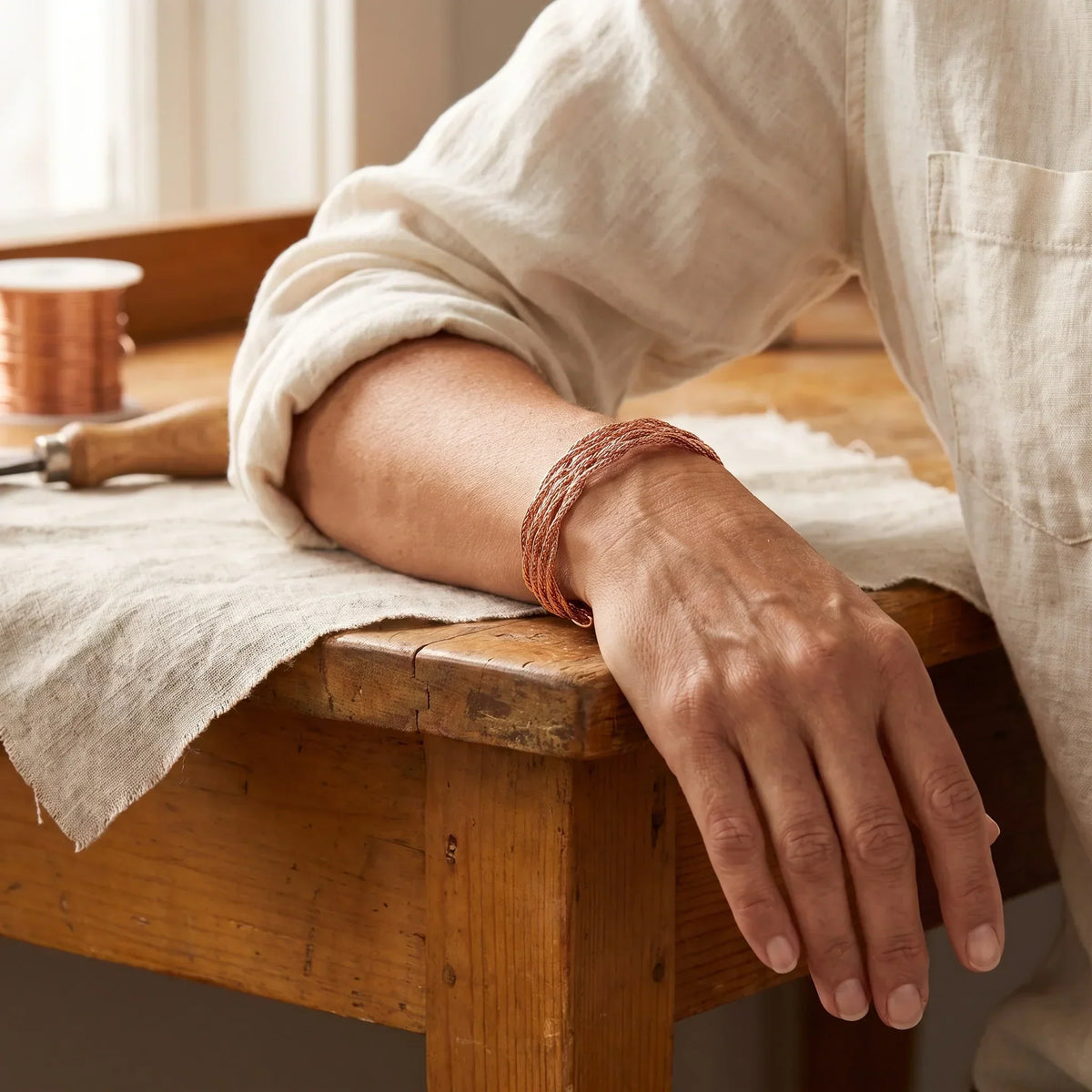 Copper & Spirit Elk Copper Bracelet