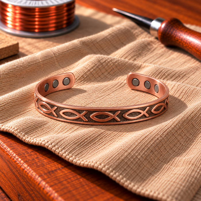 Copper Soul Magnetic Bracelet – Ichthus Fish