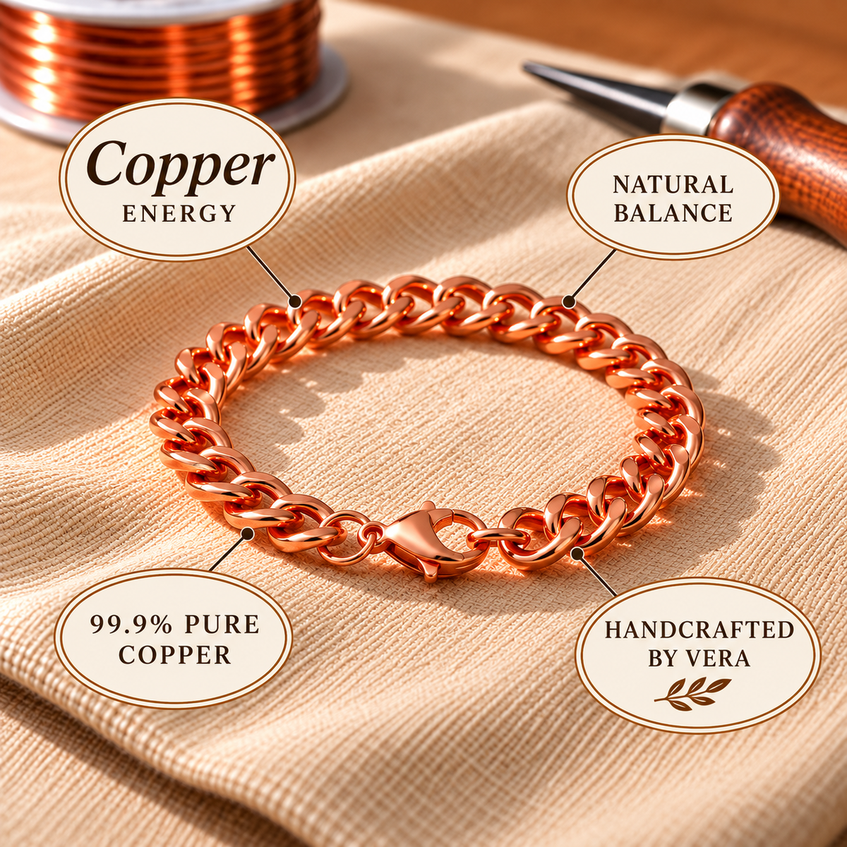 Copper Soul Cuffo Men's Bracelet