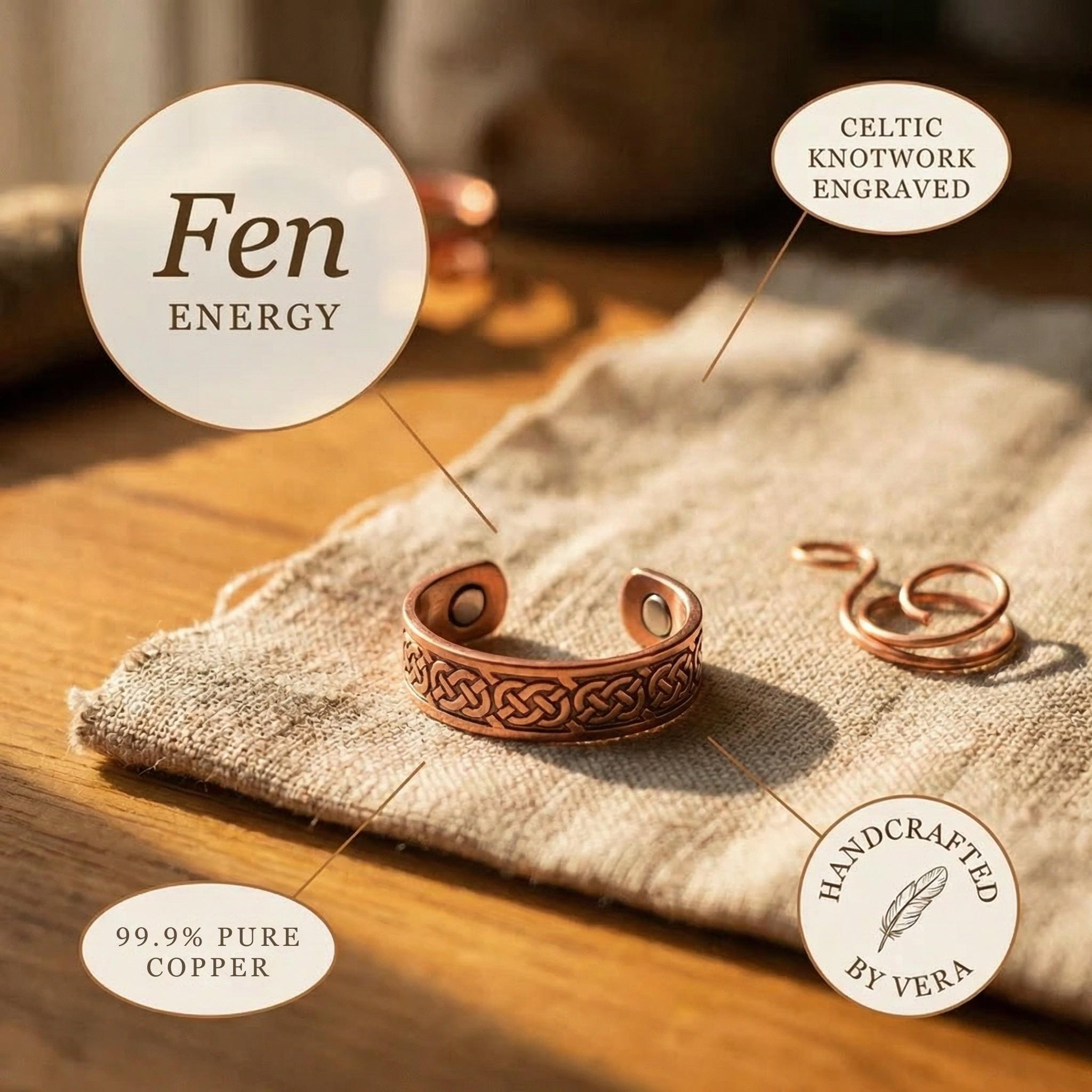 Copper & Spirit Fen Copper Ring