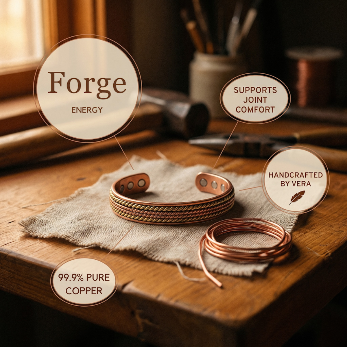 Copper & Spirit Forge Copper Bracelet