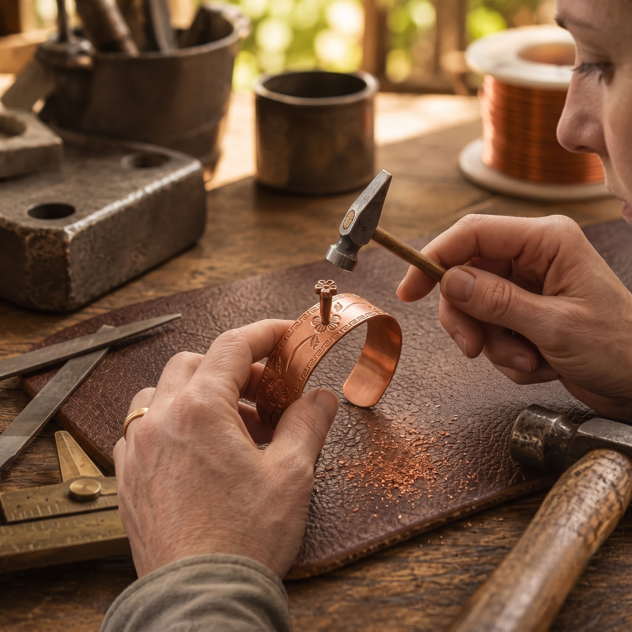 Copper & Spirit Fret Copper Bracelet