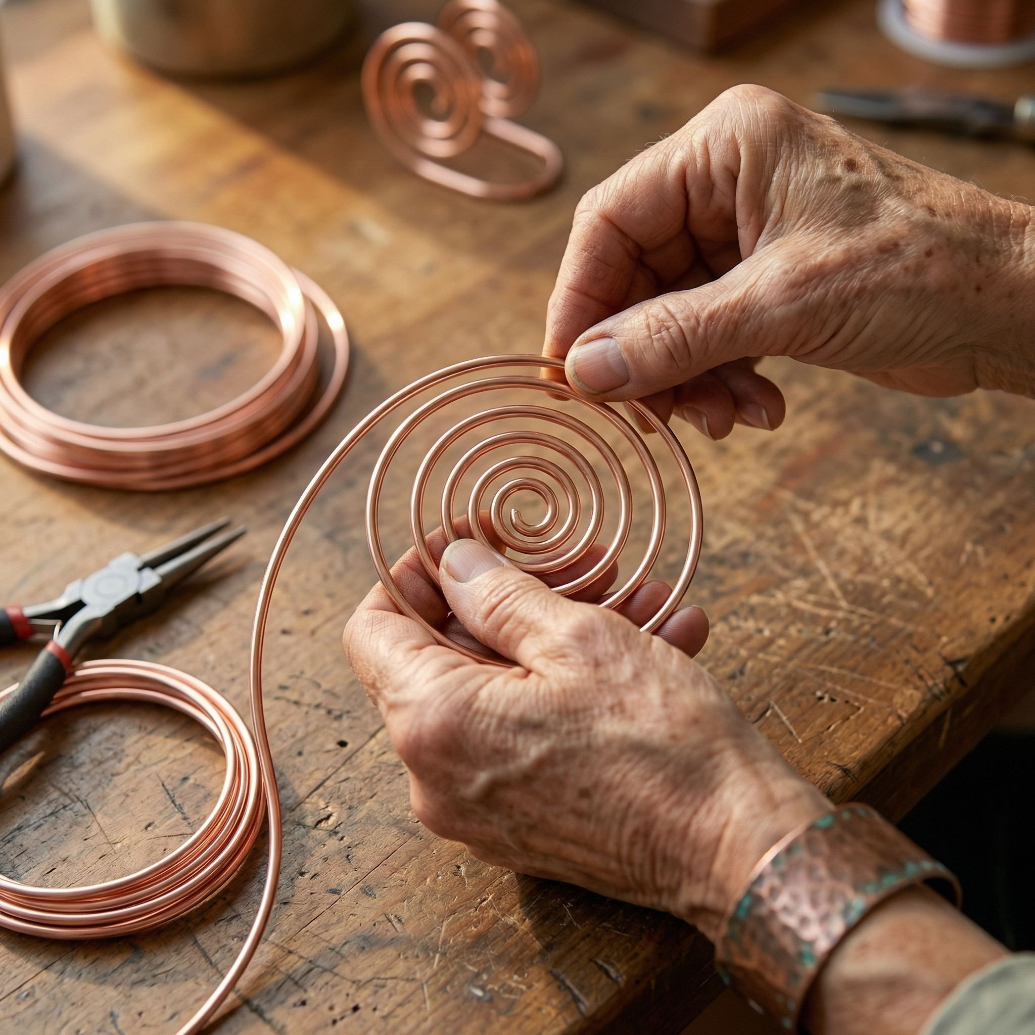 Copper & Spirit Flow Copper Hand Spiral
