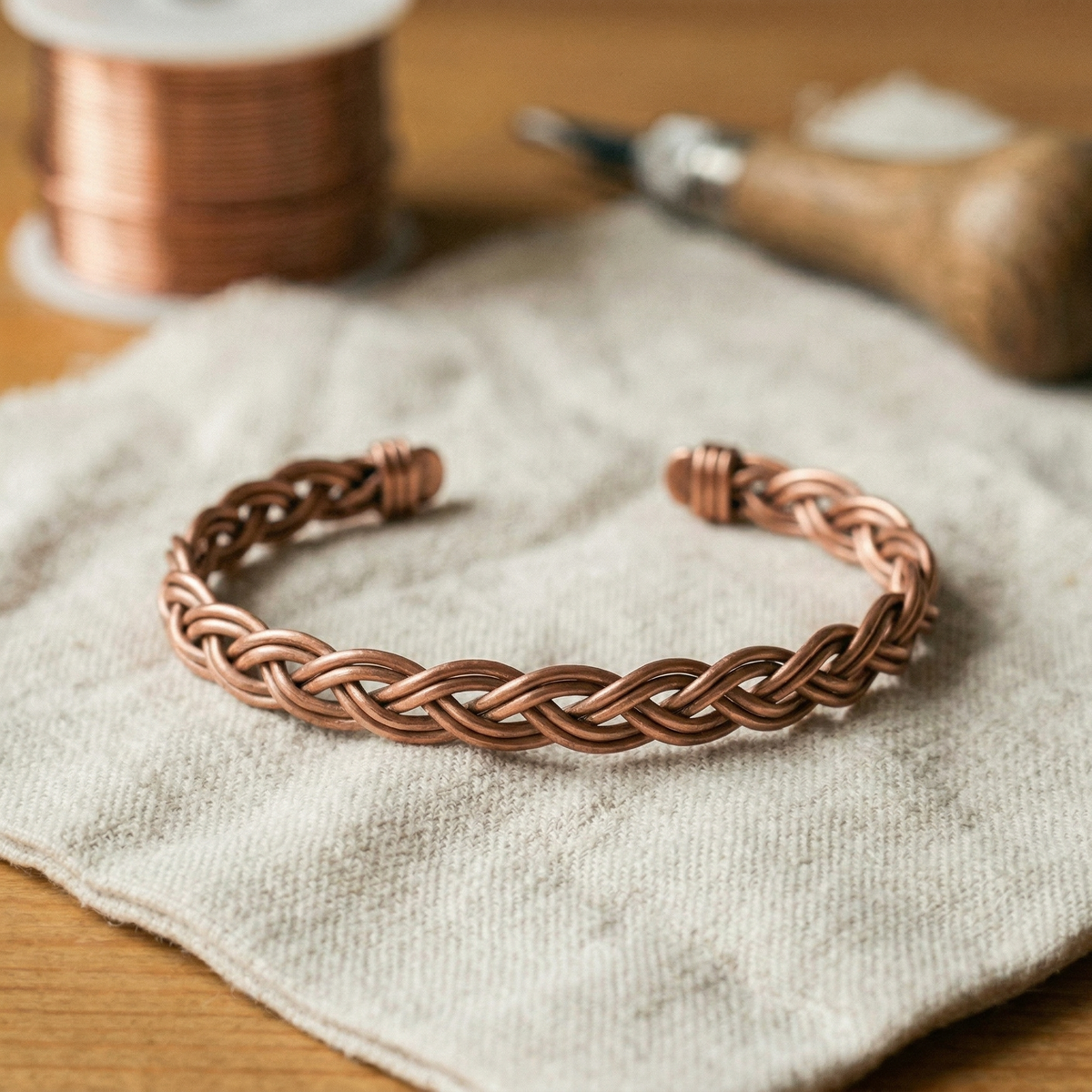 Copper & Spirit Reed Copper Anklet