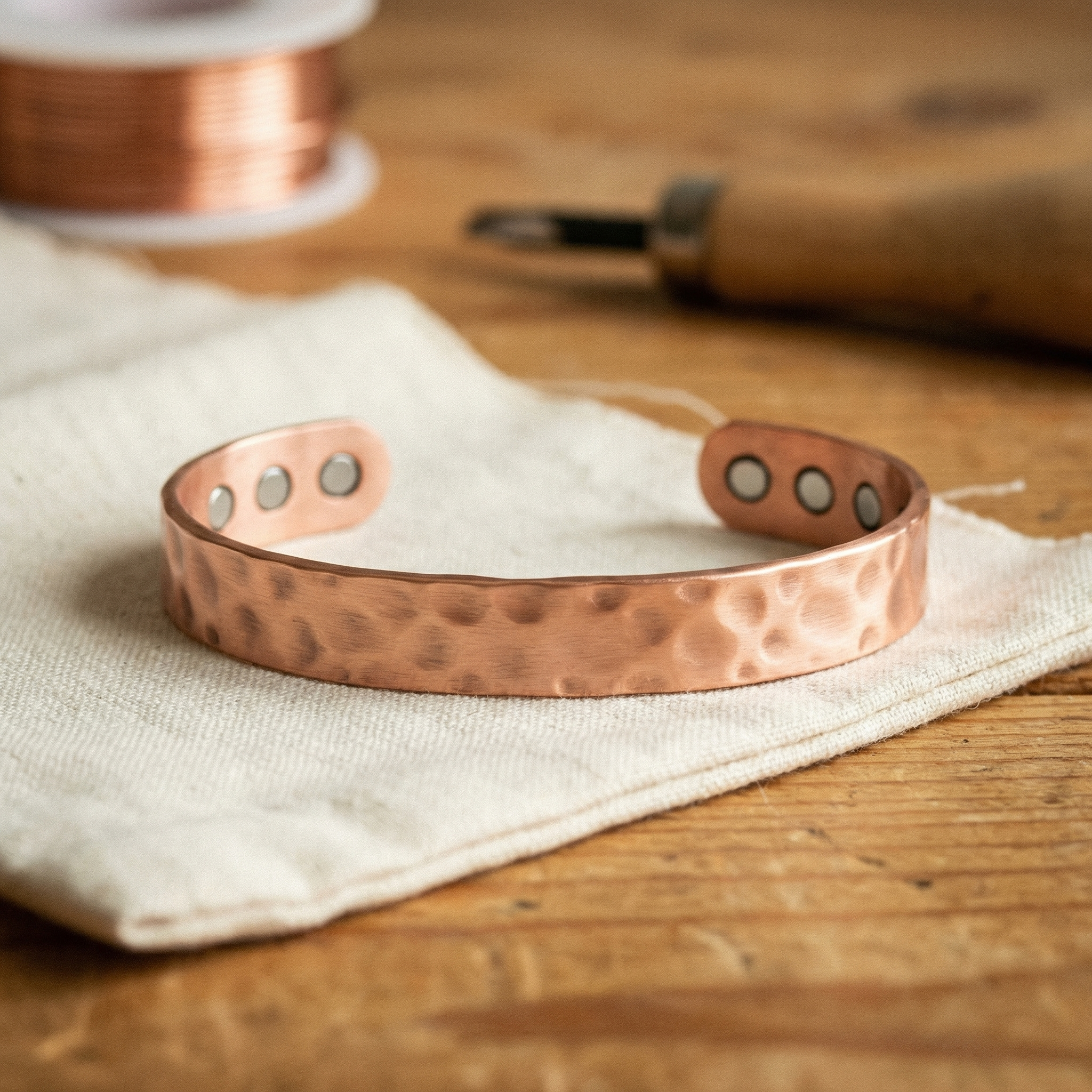 Copper & Spirit Lodestone Copper Bracelet