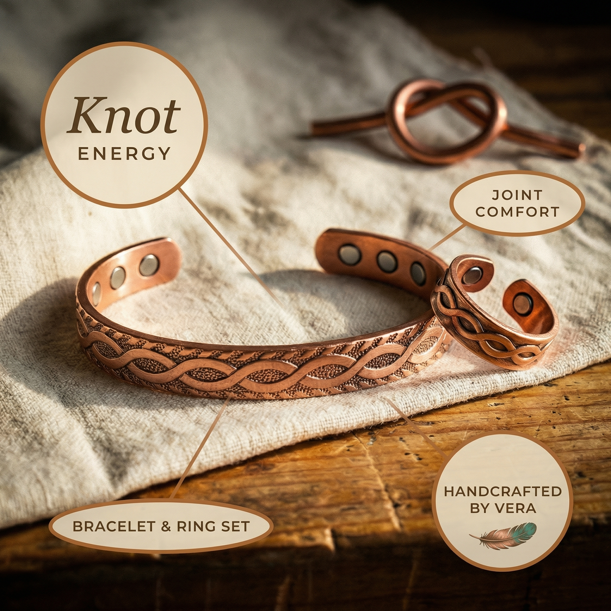 Copper & Spirit Knot Copper Set