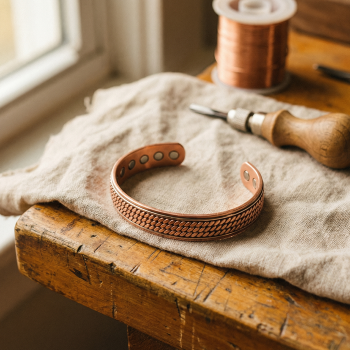 Copper & Spirit Wave Copper Bracelet