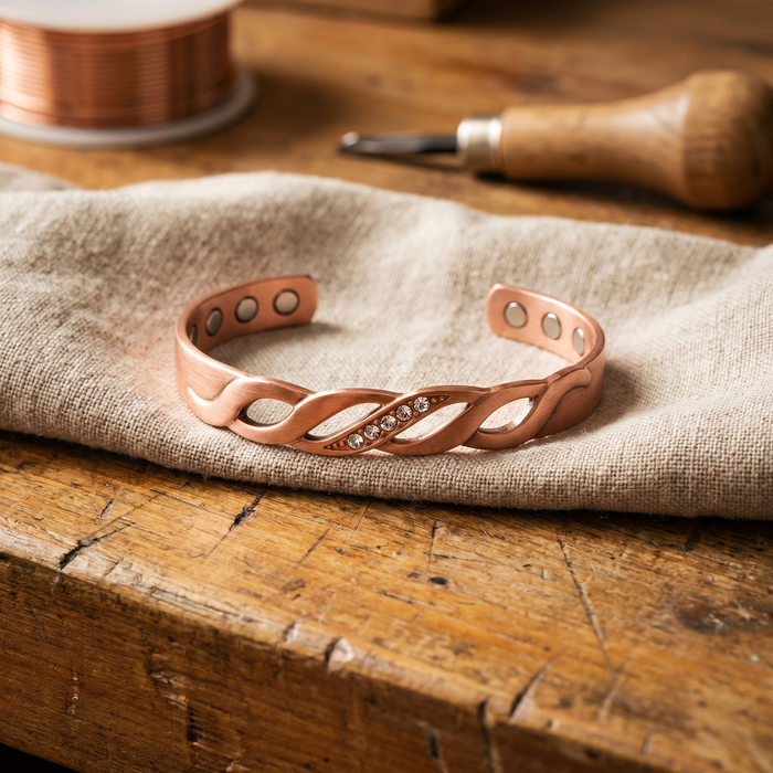 Copper & Spirit Seam Copper Bracelet