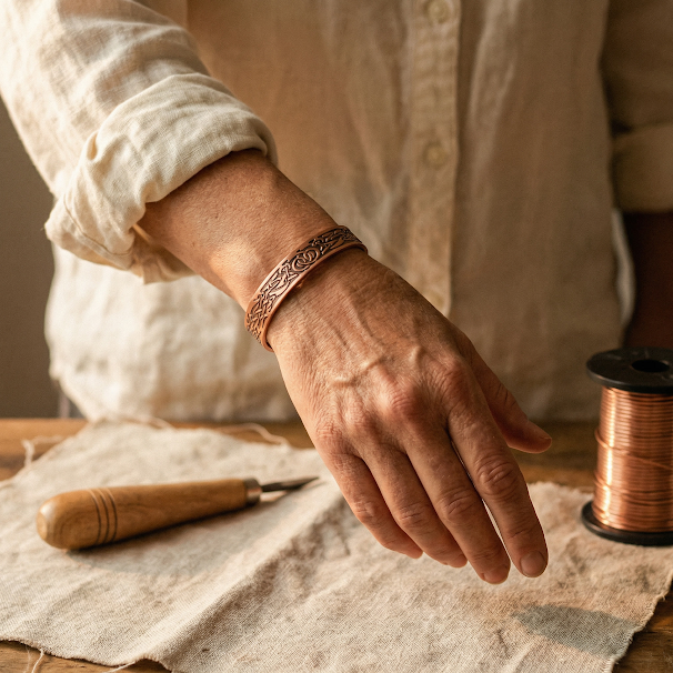 Copper & Spirit Moss Copper Bracelet