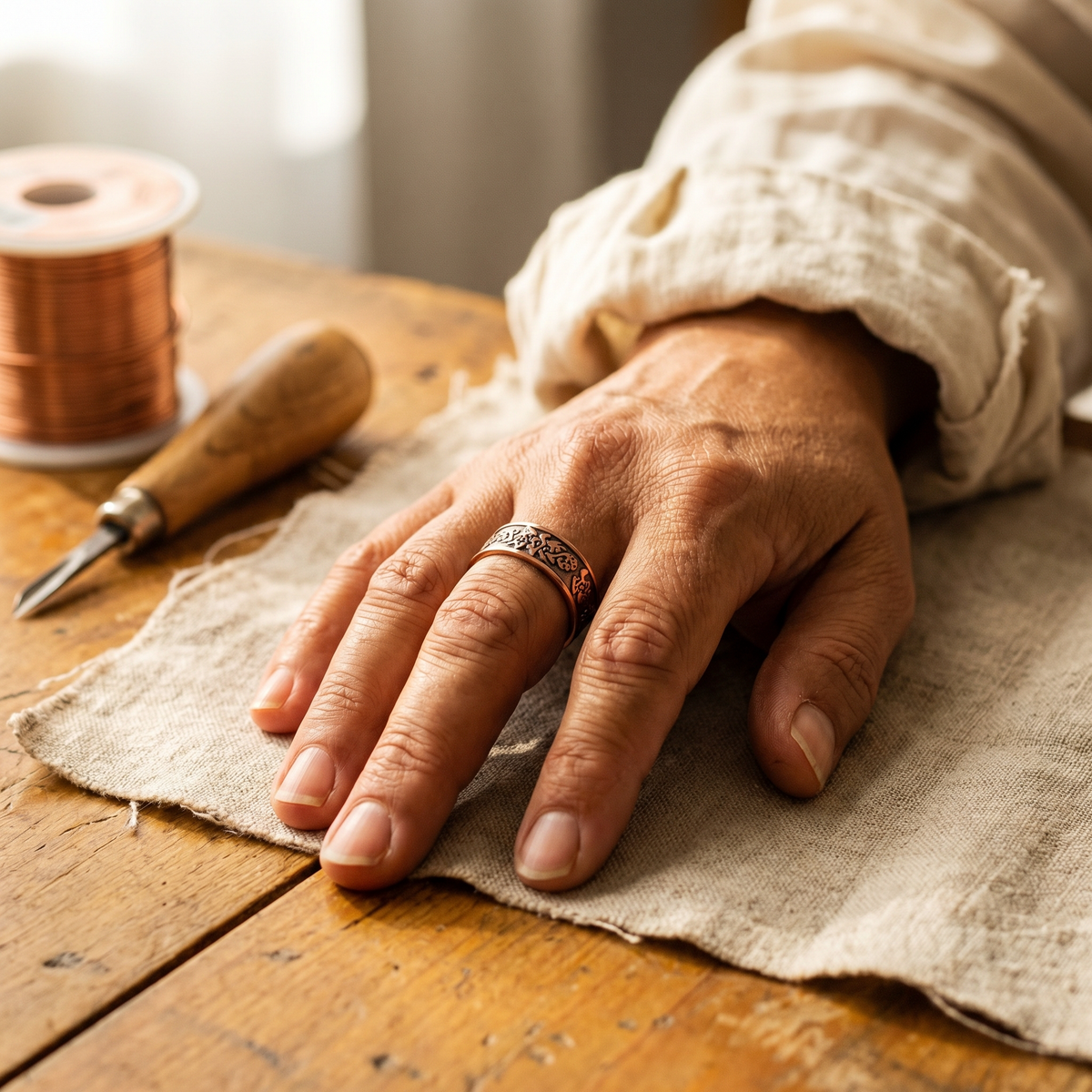 Copper & Spirit Clag Copper Ring