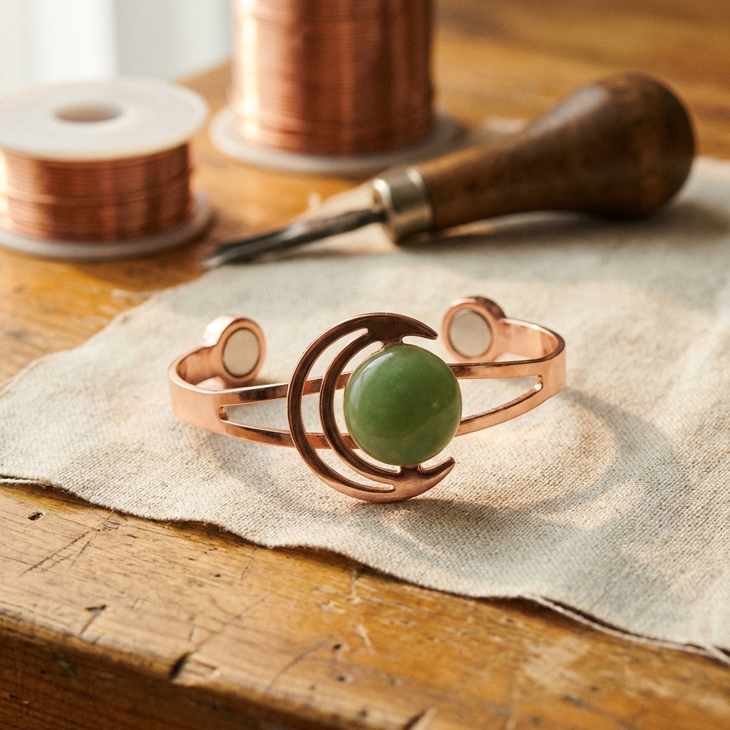 Copper & Spirit Sphere Green Copper Bracelet