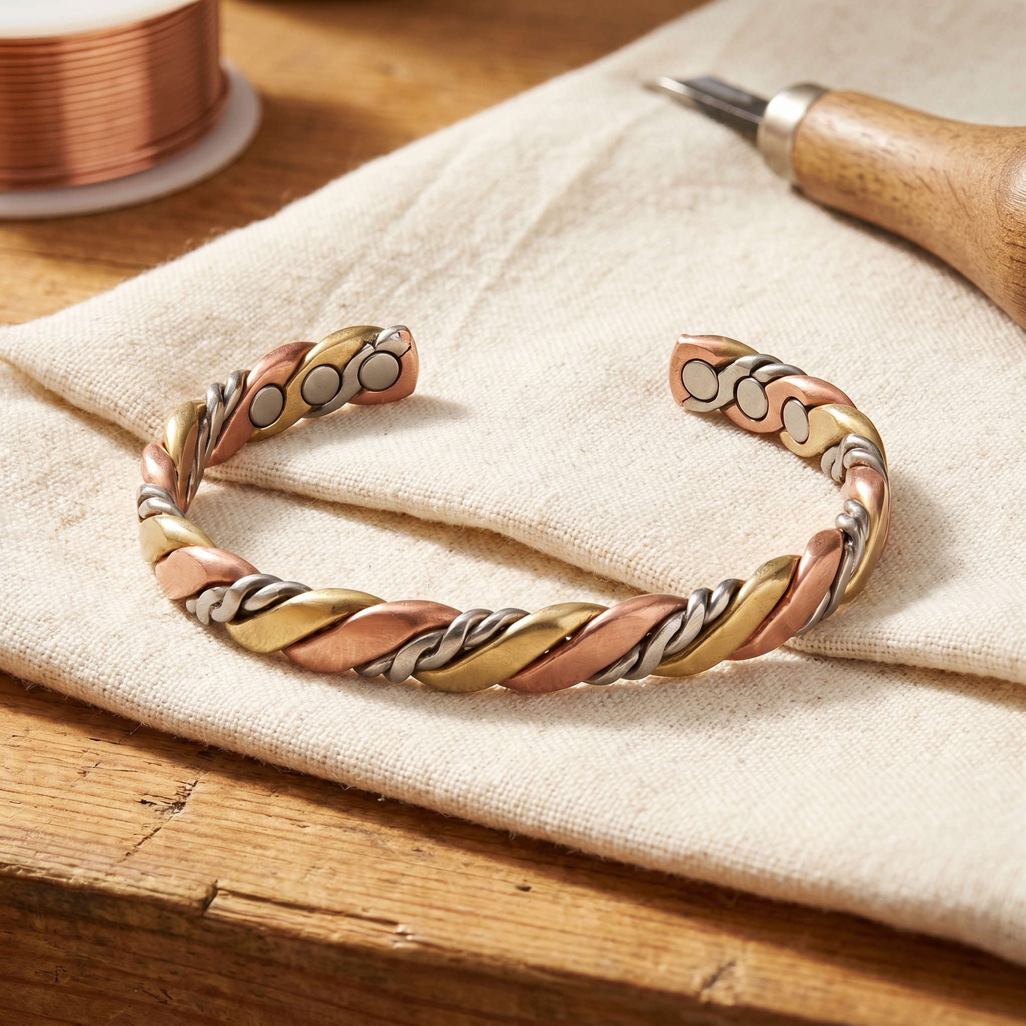 Copper & Spirit  Stone Copper Bracelet