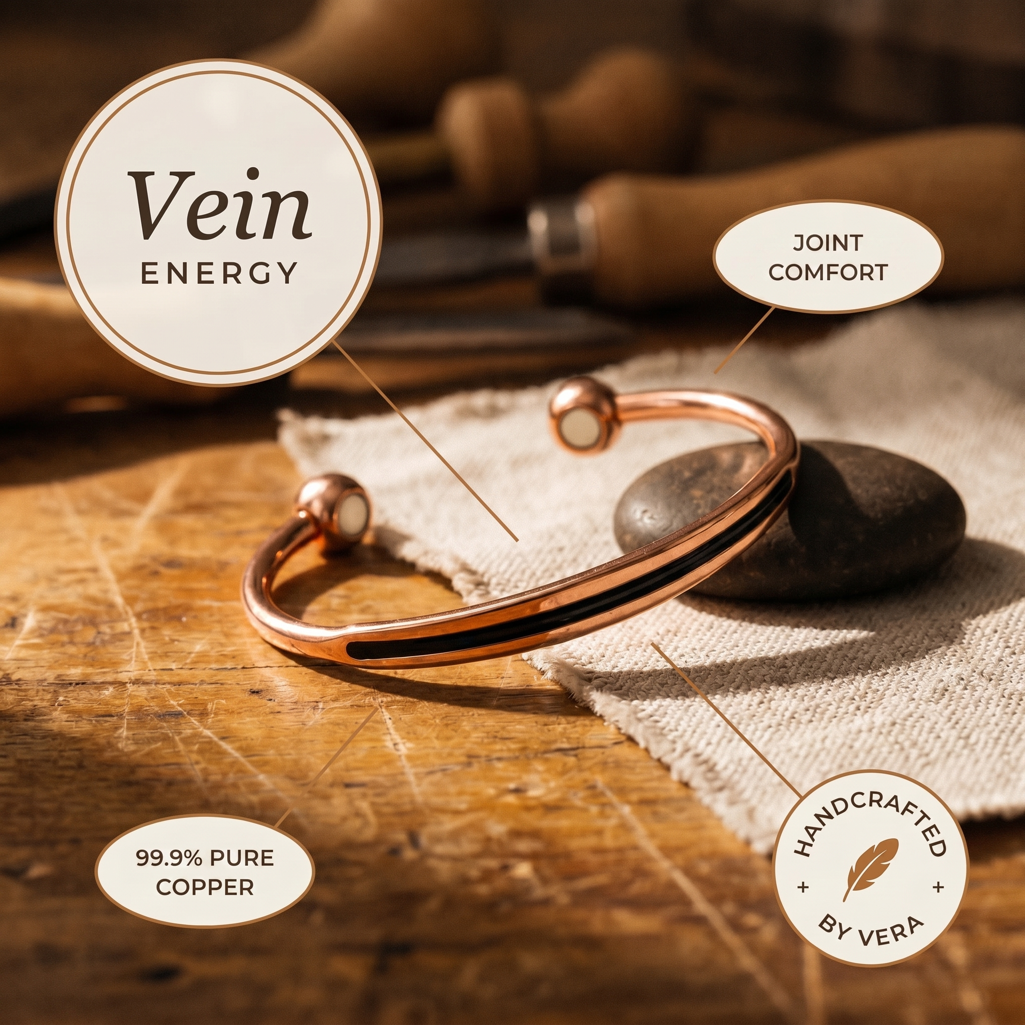 Copper & Spirit Vein Copper Bracelet