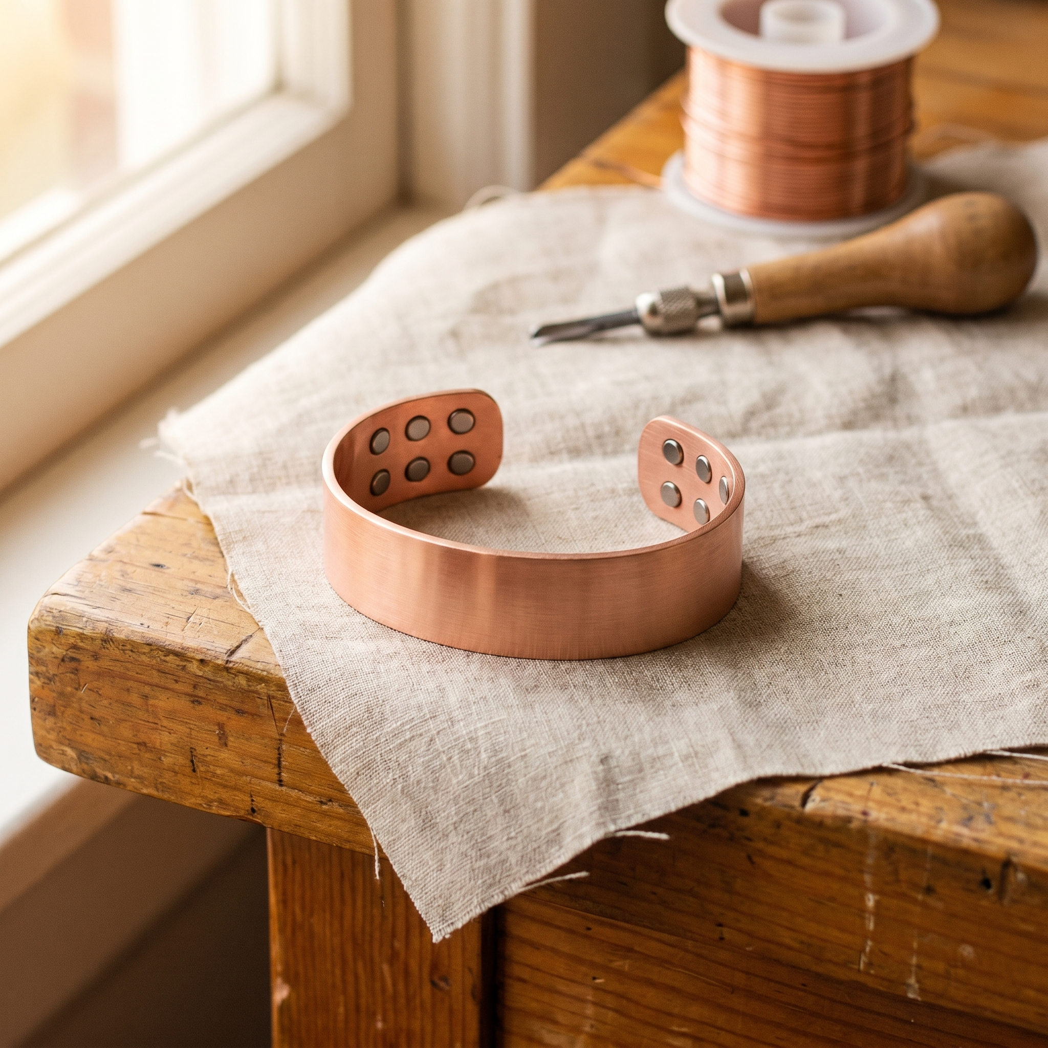 Copper & Spirit Anvil Copper Bracelet