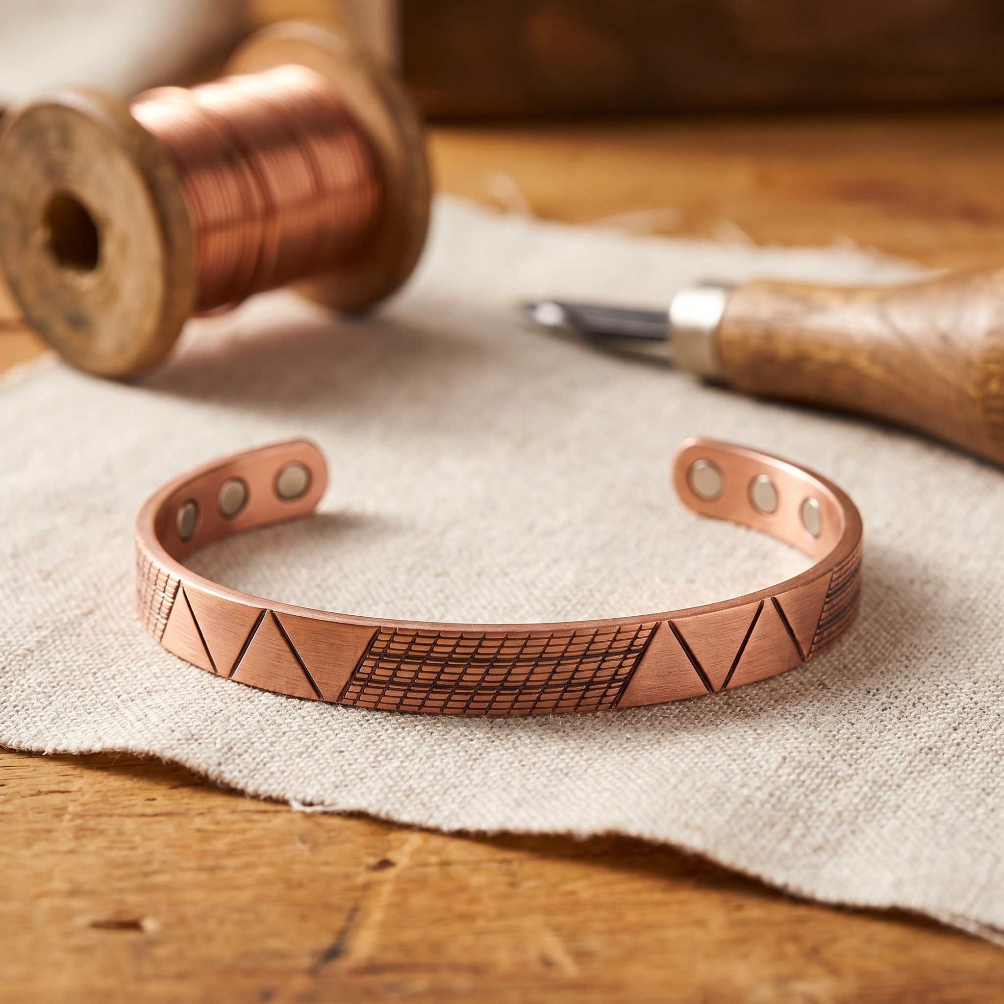 Copper & Spirit Crest Copper Bracelet
