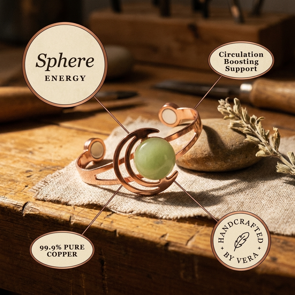 Copper & Spirit Sphere Green Copper Bracelet