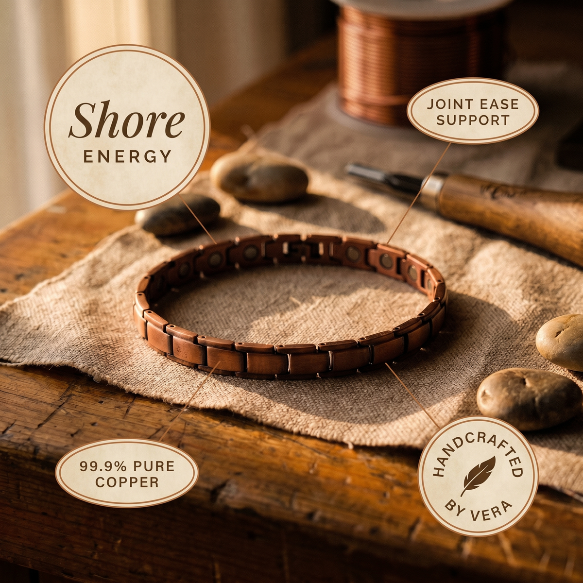 Copper & Spirit Shore Copper Anklet