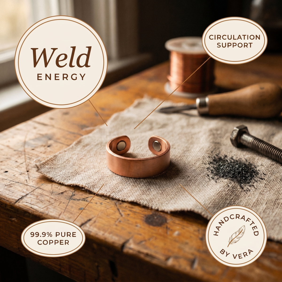 Copper & Spirit Weld Copper Ring