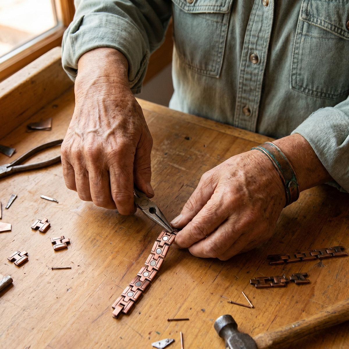 Copper & Spirit Gorse Men's Copper Bracelet