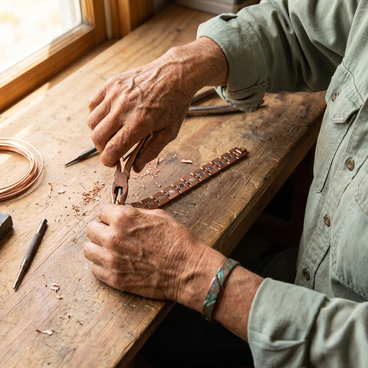 Copper & Spirit Pike Men's Copper Bracelet