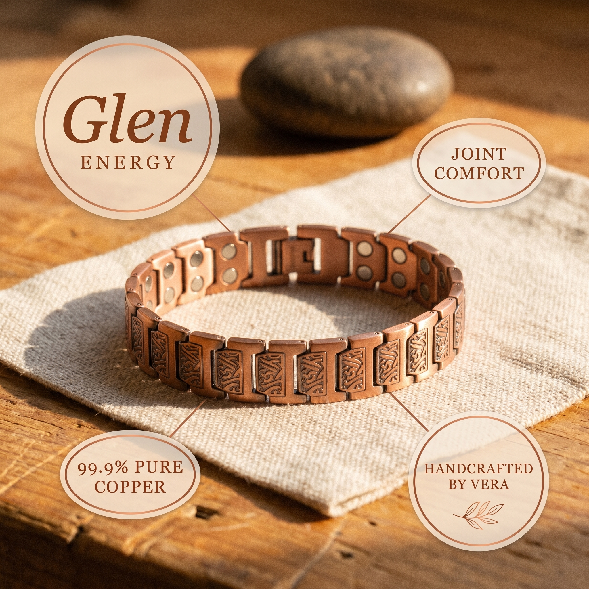 Copper & Spirit Glen Men's Copper Bracelet