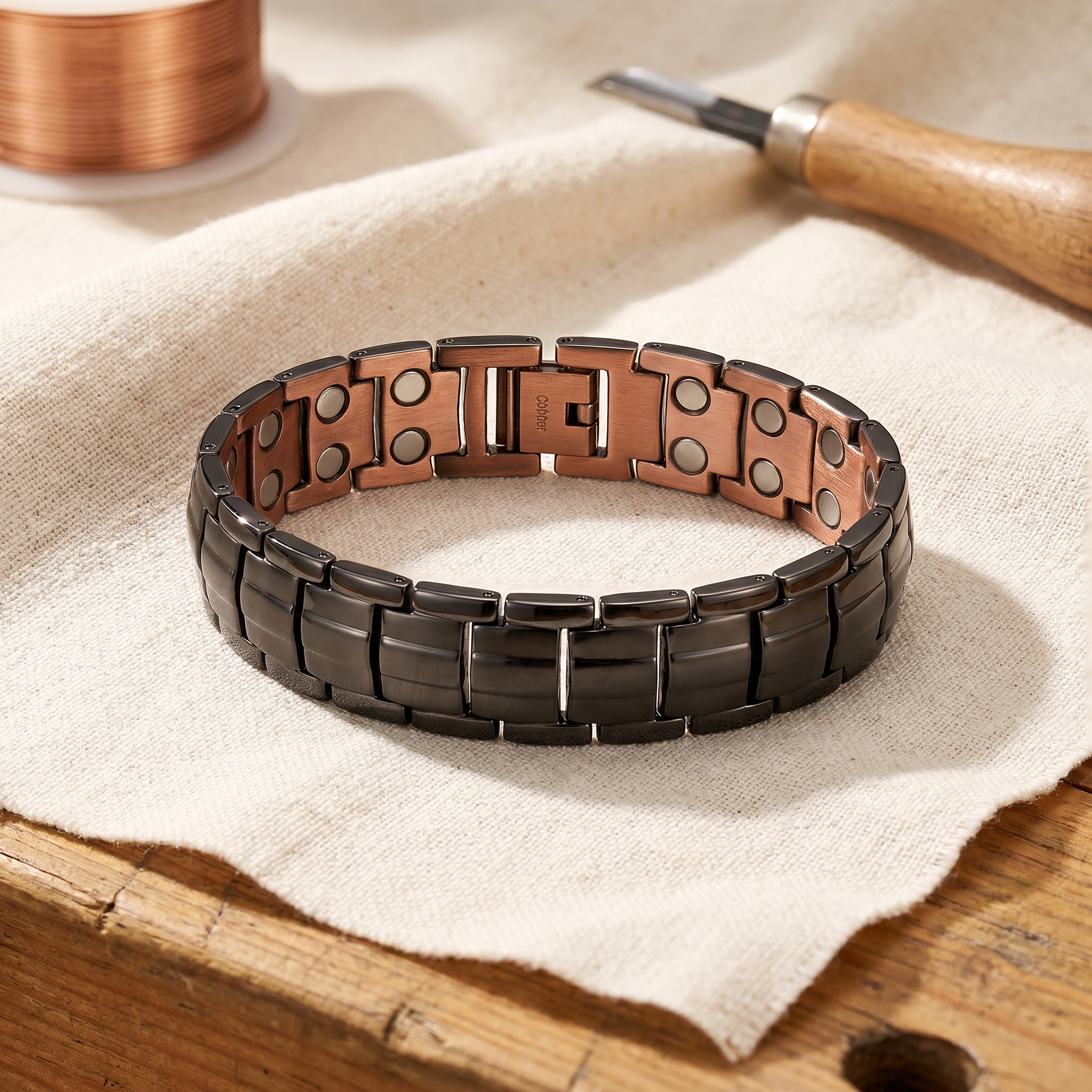 Copper & Spirit Ochre Men's Copper Bracelet