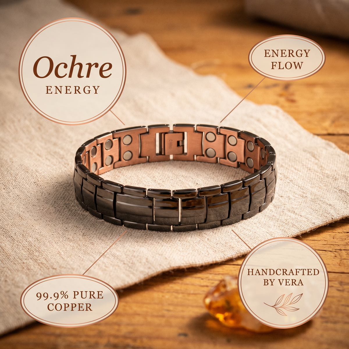 Copper & Spirit Ochre Men's Copper Bracelet