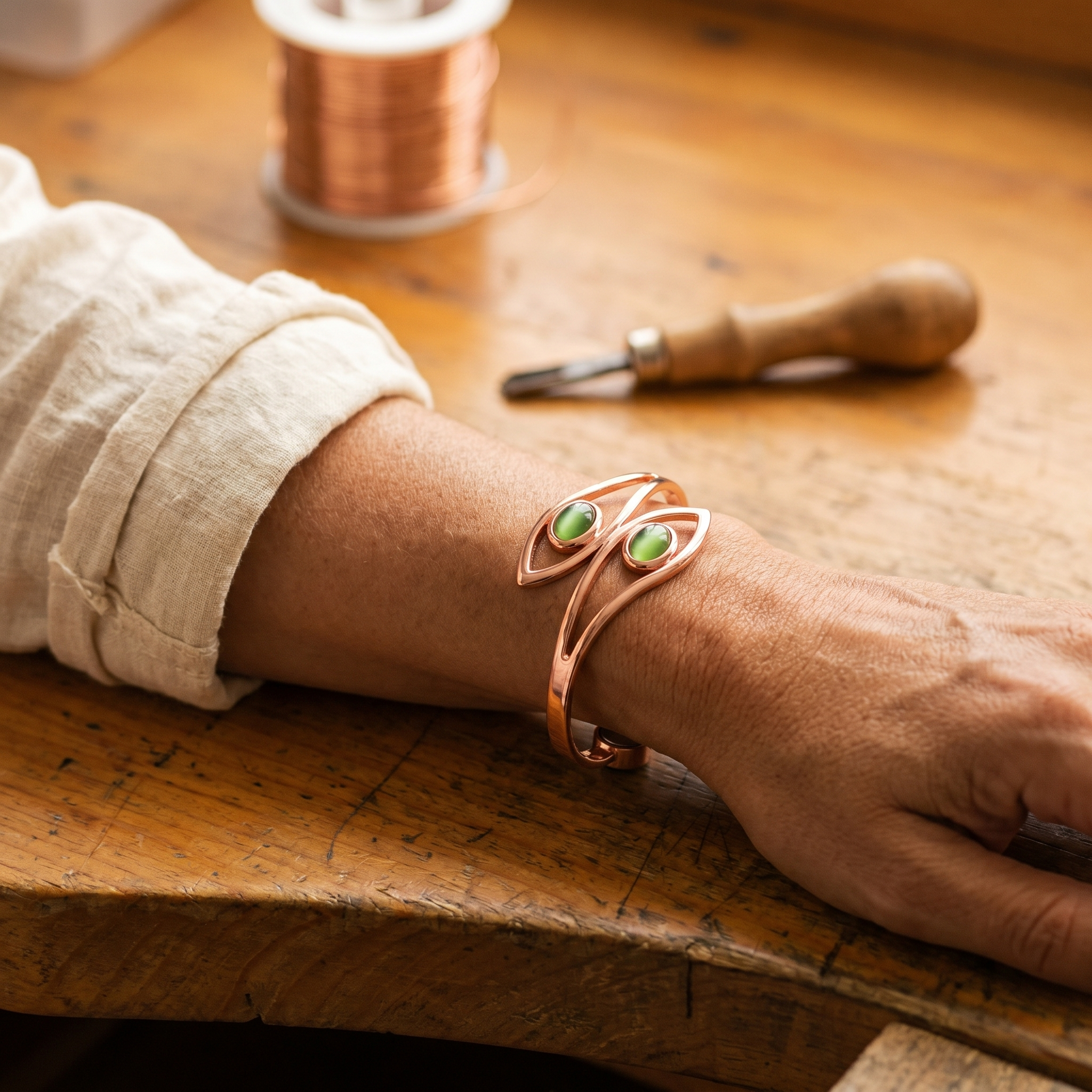 Copper & Spirit Opal Copper Bracelet