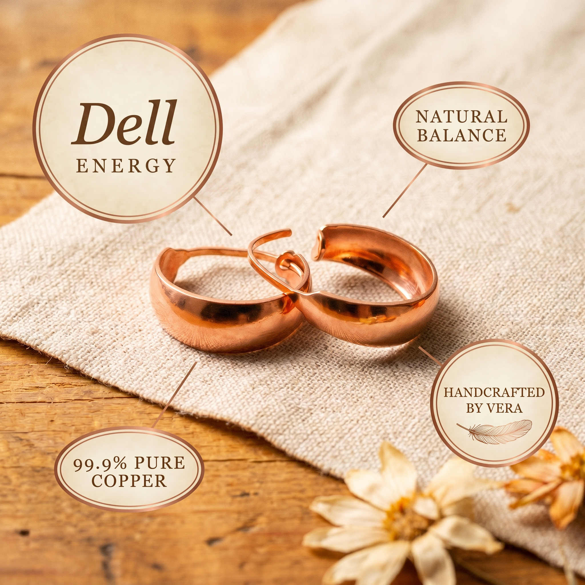 Copper & Spirit Dell Copper Earrings